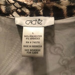 Cache chain link long sleeve top